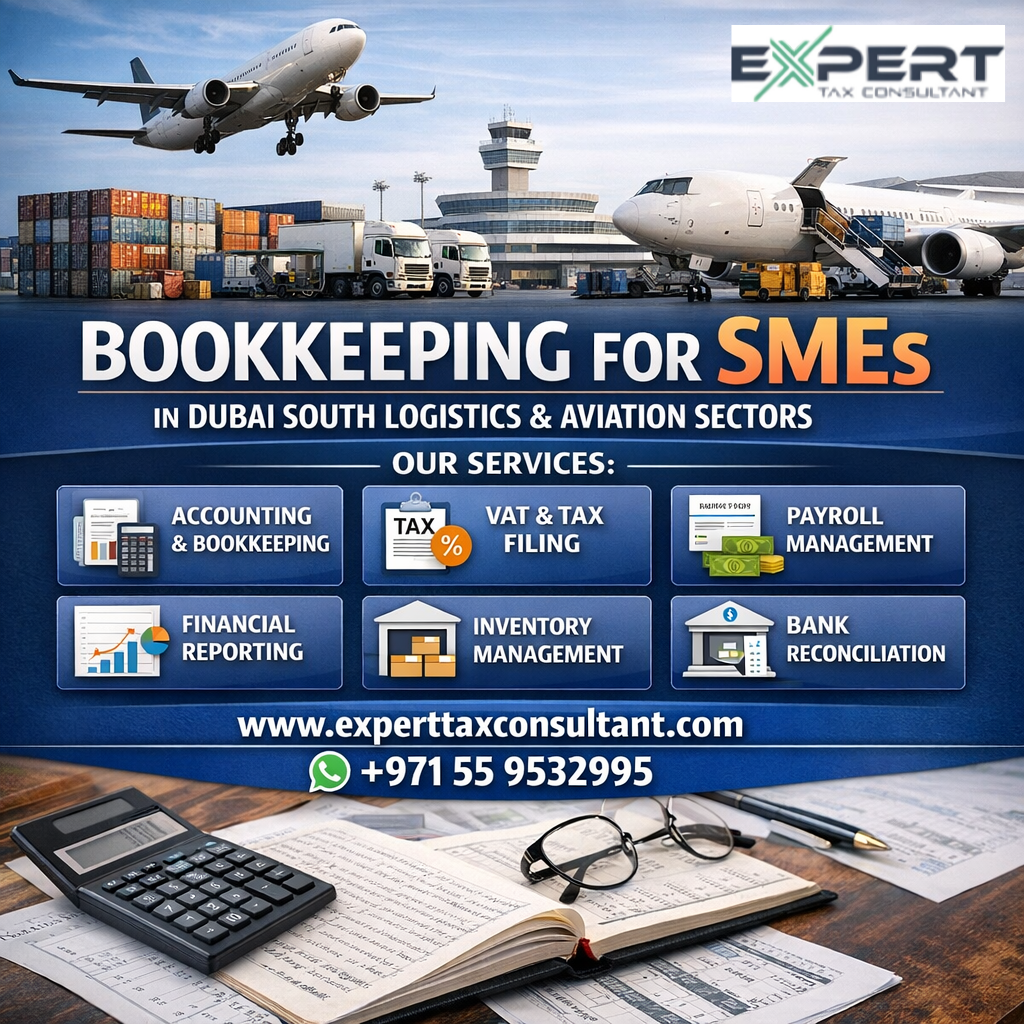 Bookkeeping for SMEs in Dubai South Logistics and Aviation Sectors