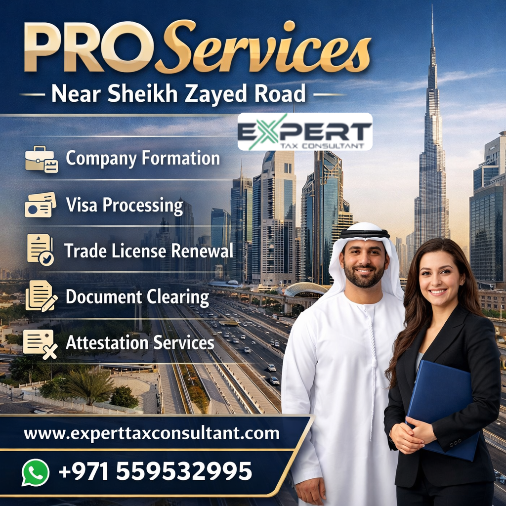 PRO Services near Sheikh Zayed Road