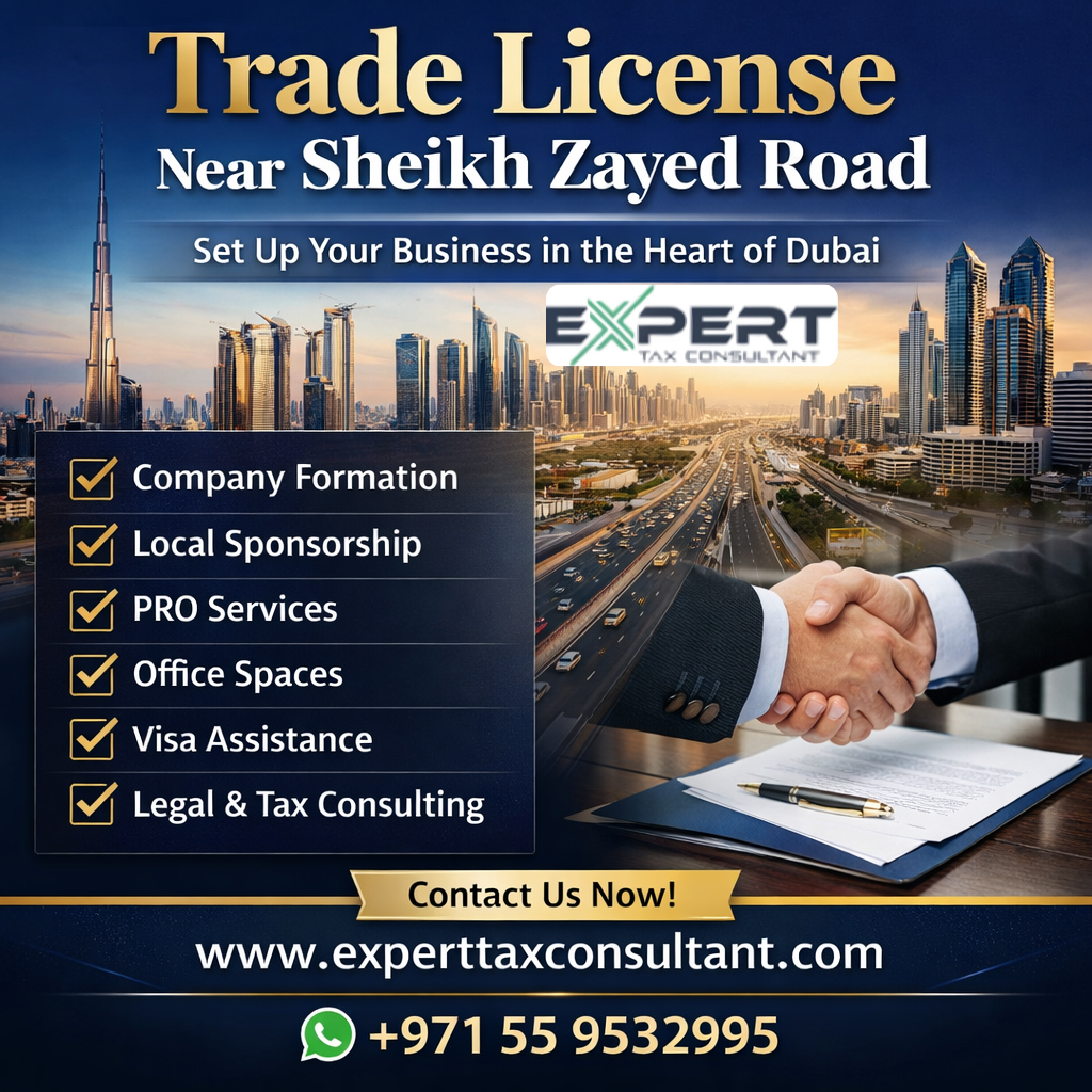 Trade License near Sheikh Zayed Road