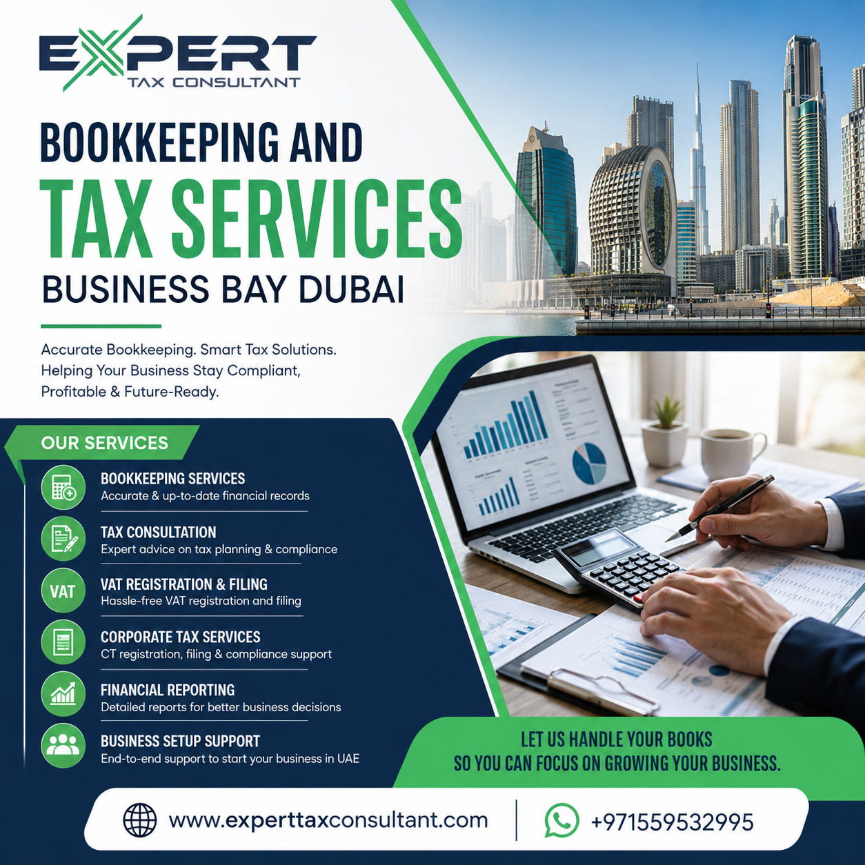 Bookkeeping and tax services Business Bay Dubai