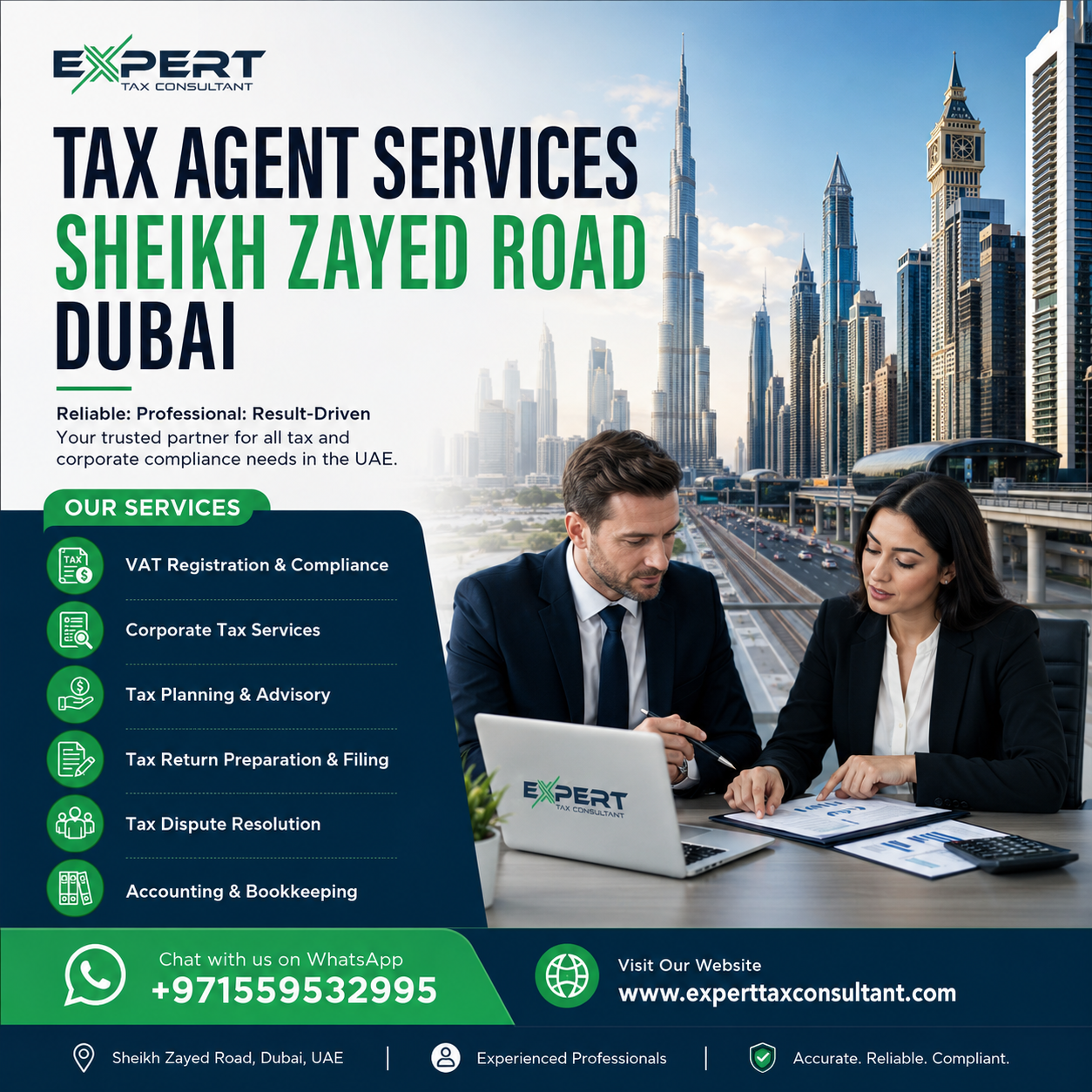 Tax agent services Sheikh Zayed Road Dubai
