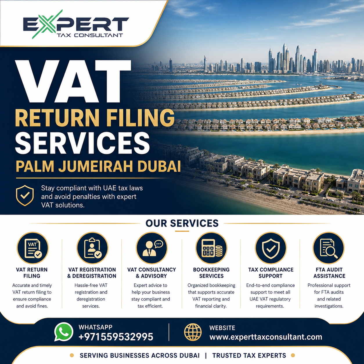 vat return filing services Palm Jumeirah Dubai