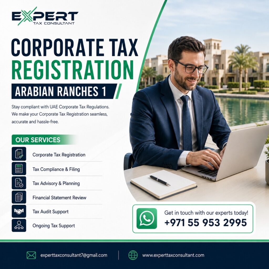 Corporate Tax Registration Arabian Ranches 1