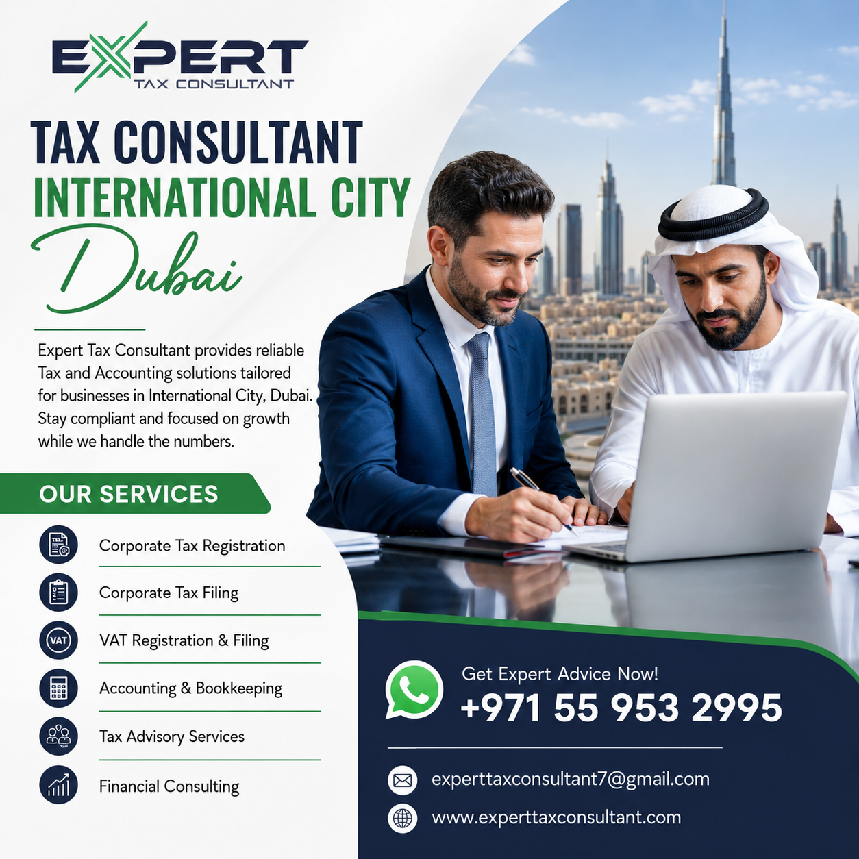 Tax Consultant International City Dubai