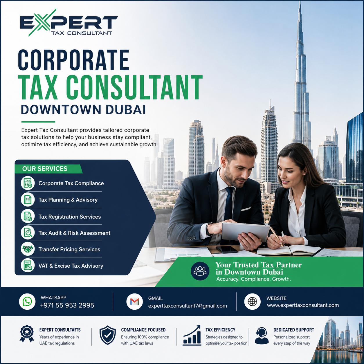 Corporate tax consultant Downtown Dubai