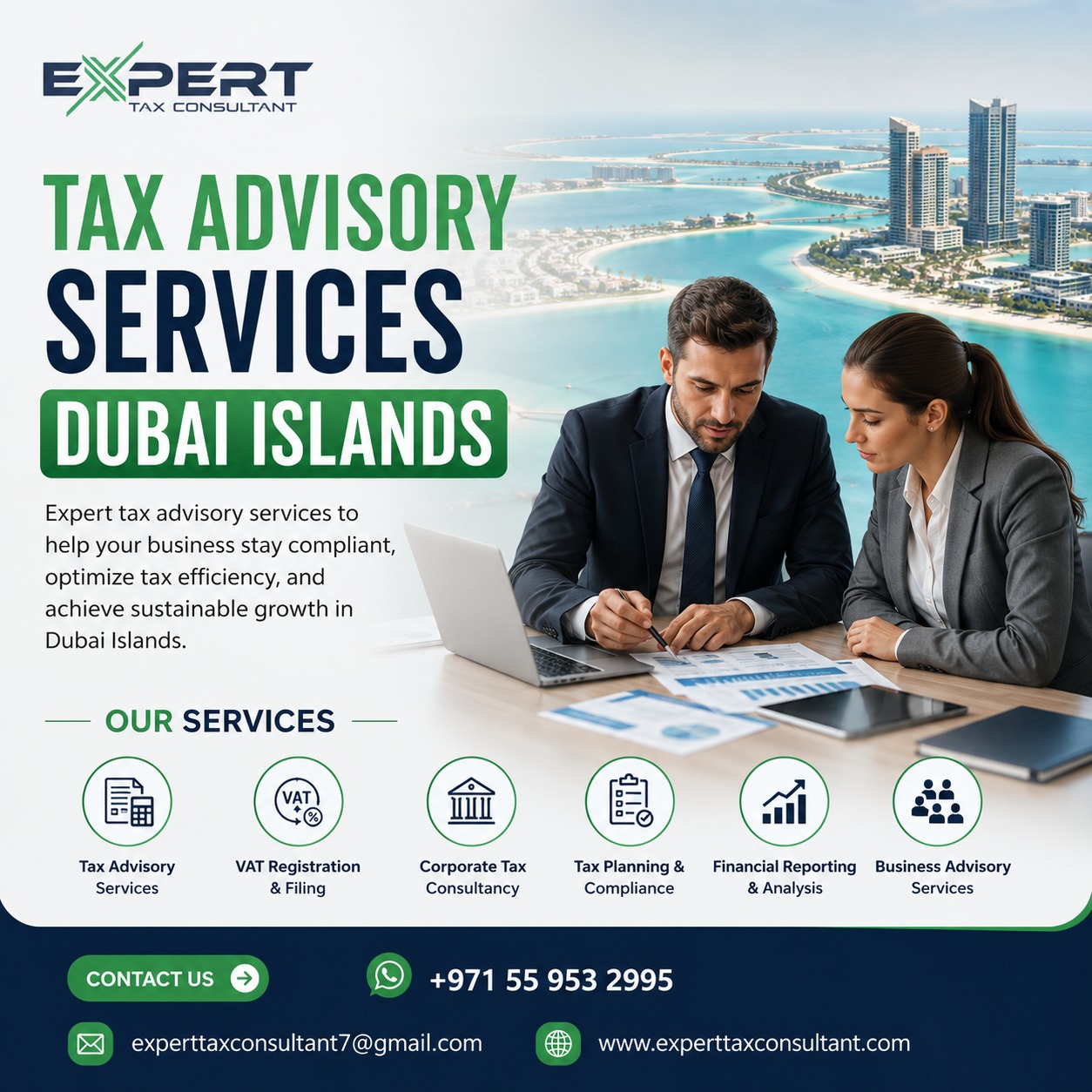 Tax advisory services Dubai Islands