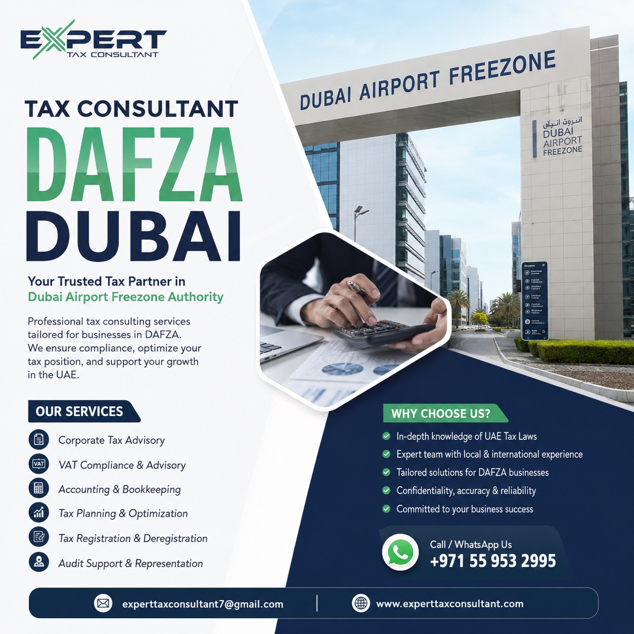 Tax consultant DAFZA Dubai