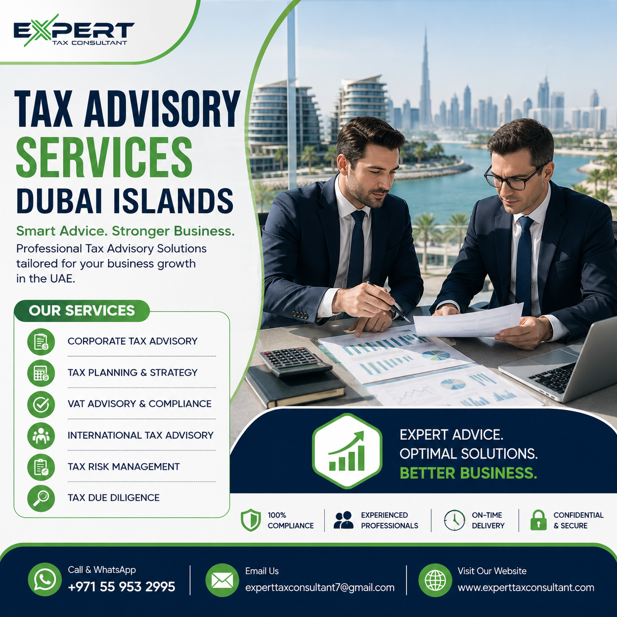 Tax advisory services Dubai Islands